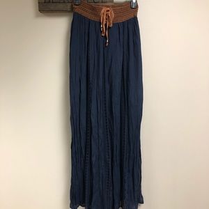 Country Maxi Skirt with Side Slits